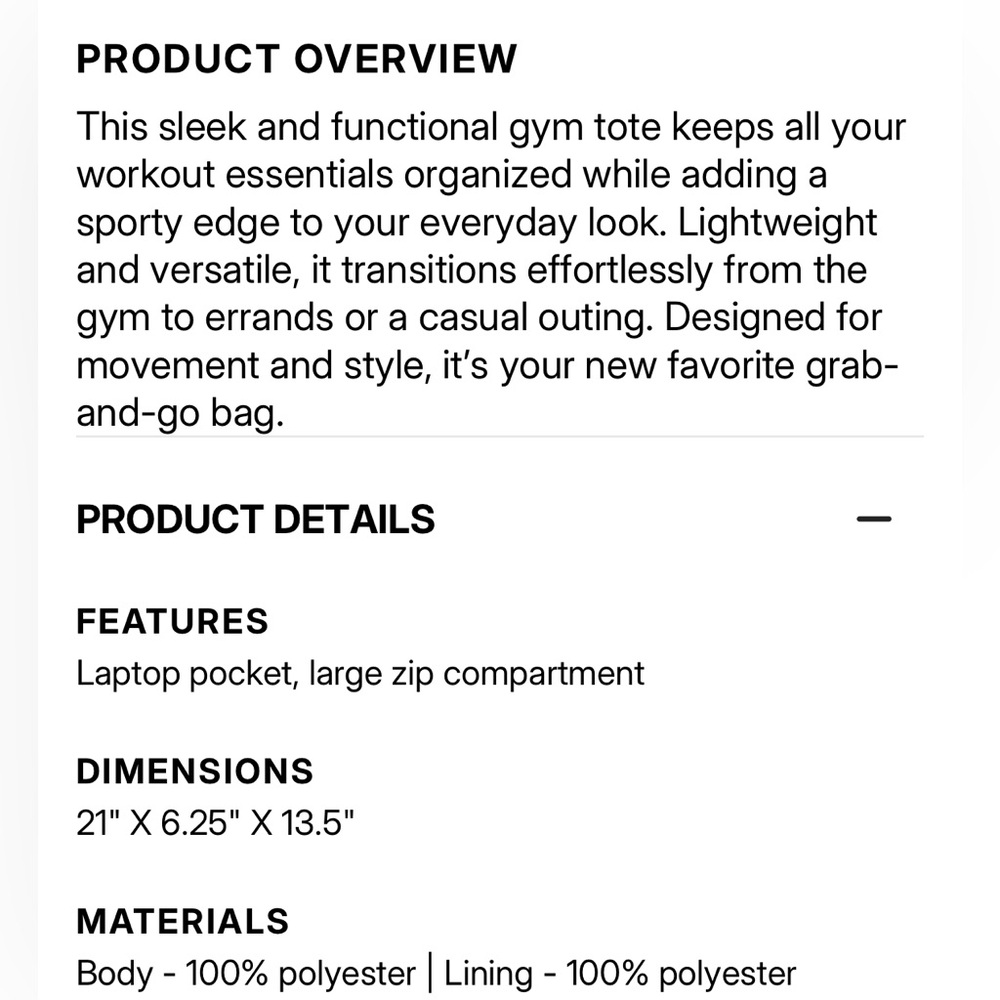 Splits59 BURGUNDY Gym Tote Bag | NEW | Splits 59 Tote Bag - Picture 4 of 5